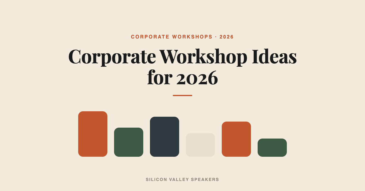 Corporate Workshop Ideas for 2026: 12 Sessions Teams Actually Use